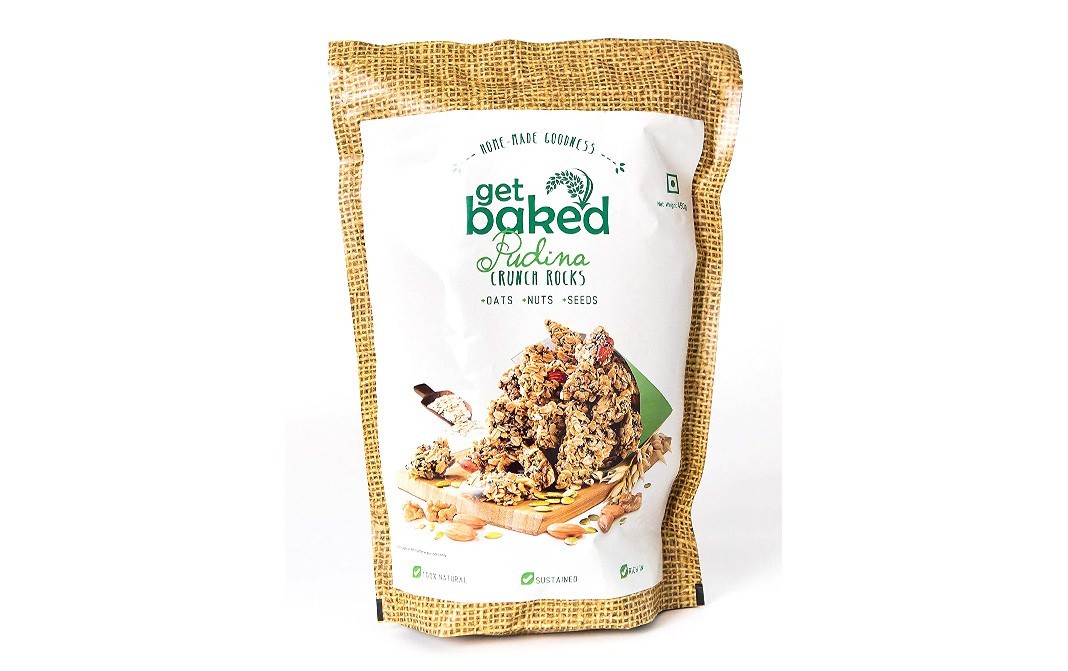 Get Baked Pudina Crunch Rocks    Pack  450 grams